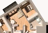 BRIX30 - Geräumige 2 Zimmer Wohnung mit Balkon