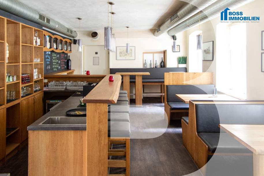 Cafe/Bar zur sofortigen Übernahme - großer Gastgarten optional, Gewerbeobjekt-miete, 1.125,00,€, 4050 Linz-Land