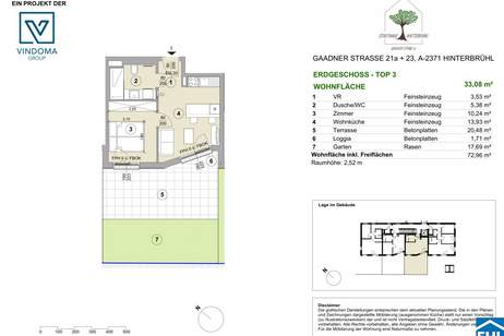 Ökologisch und luxuriös: Die umweltfreundliche Technologie von den Stadthäusern in Hinterbrühl, Wohnung-kauf, 305.000,€, 2371 Mödling