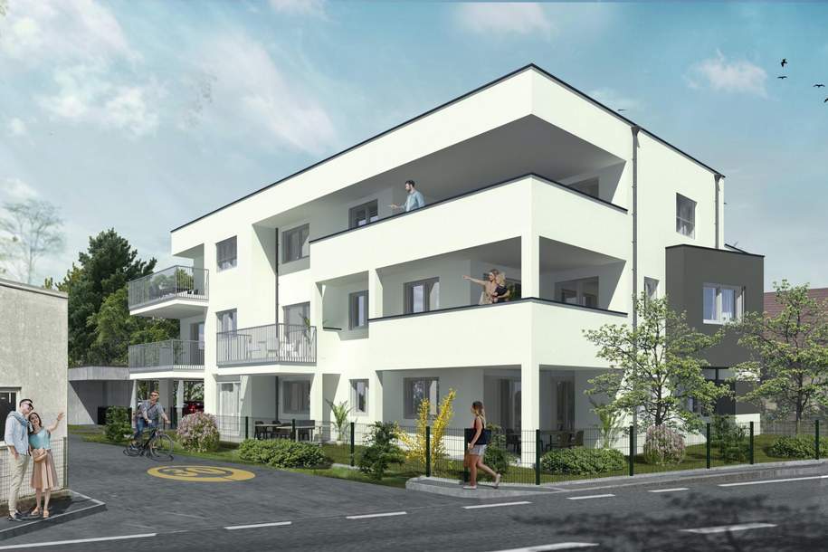 Erstbezug! Schöne 3-Zimmer-Wohnung provisionsfrei!, Wohnung-kauf, 225.000,€, 8053 Graz(Stadt)