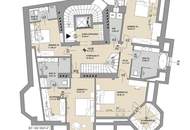 Einmalige Dachgeschosswohnung am Naschmarkt – Mit Vision veredelbar zum 215 m² PENTHOUSE-Juwel mit einmaligen 360°-Blick über Wien