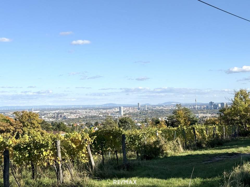 Grinzing: Eckgrundstück mit Zufahrt &amp; Wienblick – seltene Gelegenheit