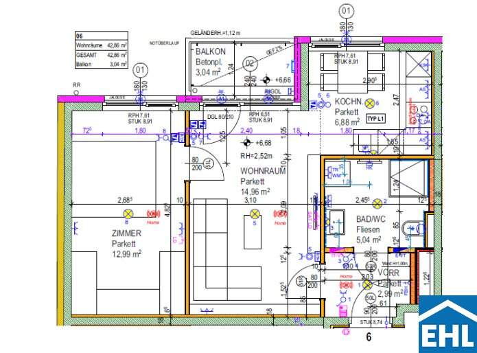 Wohlfühlwohnung mit Balkon im Herzen von Favoriten