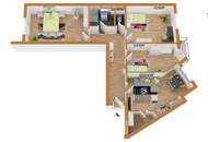 Großzügige Wohnung mit Balkon & Potential zur Wohnküche | INKLUSIVE EINRICHTUNG