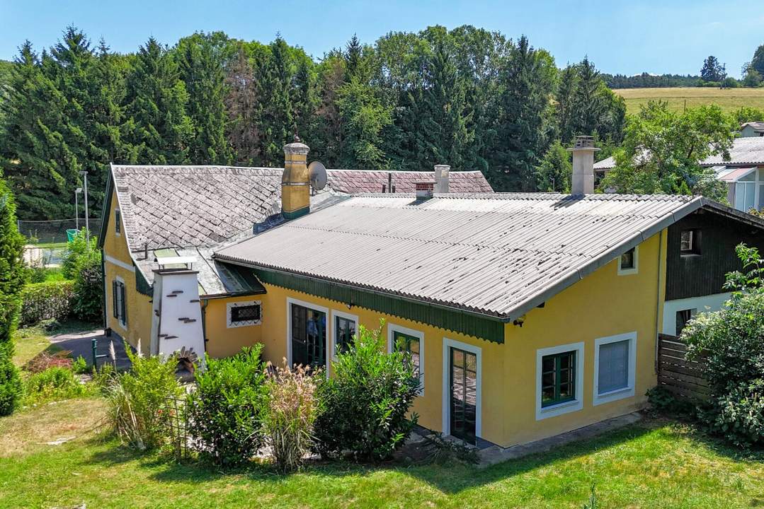 Rarität im Wienerwald! Romantisches Jahrhundertwendehäuschen mit großem Garten