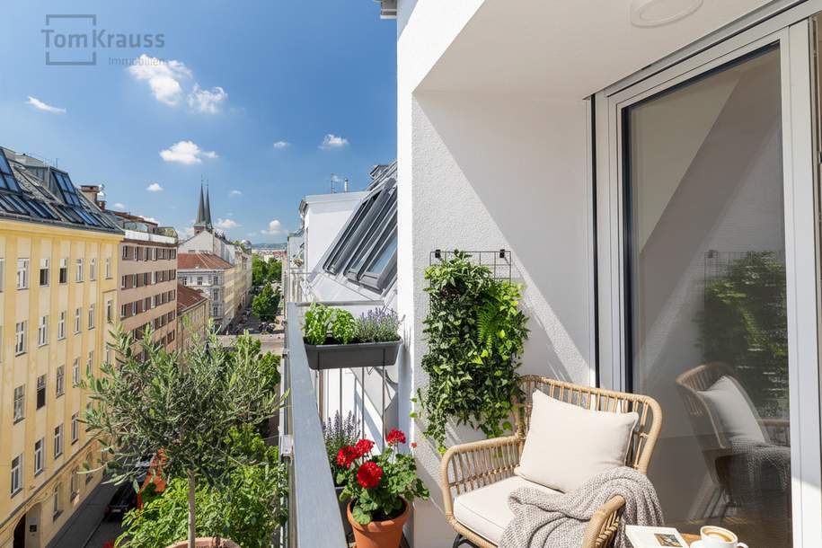 LICHT, TERRASSE UND MODERNER KOMFORT – 3-ZIMMER-WOHNUNG IM 1. DACHGESCHOSS, Wohnung-kauf, 434.000,€, 1200 Wien 20., Brigittenau