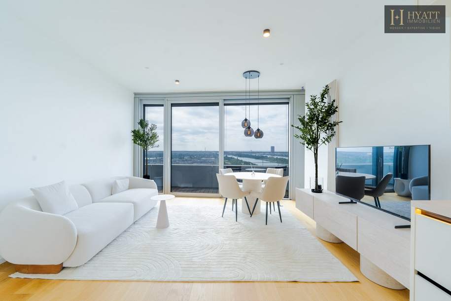 Danubeflats – Österreichs höchstes Wohnhochhaus mit atemberaubendem Ausblick, exklusivem Spa und urbanem Luxus direkt an der Neuen Donau, Wohnung-miete, 1220 Wien 22., Donaustadt