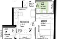 ERSTBEZUG mit Loggia | 3. OG | 2-Zimmer Neubau | Ost-Ausrichtung | Fernwärme | Fassadenbegrünung | TG-Stellplatz optional | Nachhaltiges Wohnbauprojekt