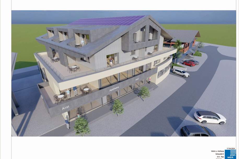 Arztpraxis im Ortszentrum von Eben im Pongau, Gewerbeobjekt-miete, 1.490,00,€, 5531 Sankt Johann im Pongau