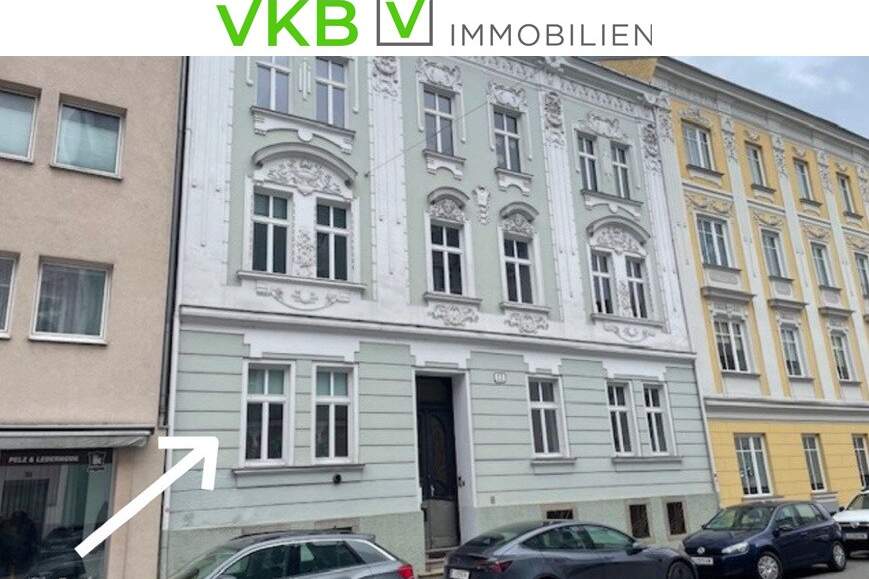 Wohnen mit Flair: Stilvolle Altbauwkleinohnung in zentraler Lage in Urfahr, Wohnung-miete, 570,00,€, 4020 Linz(Stadt)