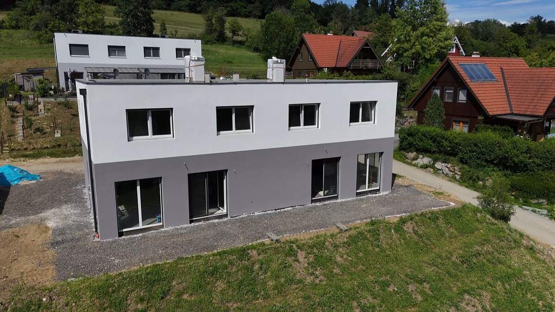 2 neue Doppelhaushälften ca. 116 m² in Ruhelage mit PV &amp; 2 Carports nahe Laßnitzhöhe!