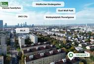 Ruhig wohnen zwischen Kagraner Platz und Alte Donau - Toll geschnittene Neubau-Wohnung mit Balkon in familiärer Anlage!