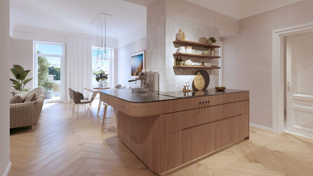 Stil-Altbau vollsaniert | Wohnung in Ruhelage