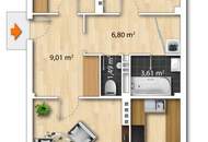 Doppelter Freiraum! Durchdacht geschnittene 3-Zimmer Wohnung mit 2 Loggien! Ein Mehr an Lebensqualität! Ab sofort beziehbar!