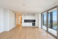 DC2 Tower: Donauinsel - Panorama über Innenstadt & Donau 3-Zimmer-Eckwohnung mit zwei Loggien