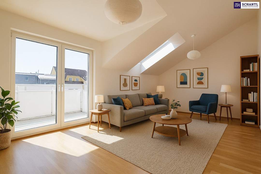 Charmante Dachgeschosswohnung mit viel Licht und luftiger Raumhöhe! Innenhof-Süd-Ausrichtung! Top Anbindung! Ab sofort verfügbar!