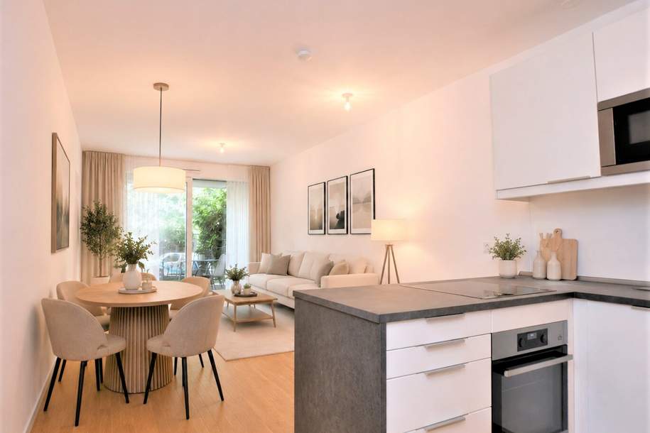 Moderne Gartenwohnung mit Terrasse &amp; Eigengarten – Wohnen im Grünen in begehrter Lage, Wohnung-kauf, 469.000,€, 1140 Wien 14., Penzing