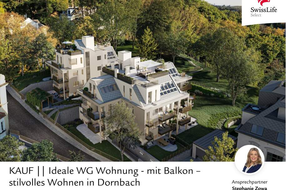 Ideale WG Wohnung - mit Balkon – stilvolles Wohnen in Dornbach, Wohnung-kauf, 725.000,€, 1170 Wien 17., Hernals