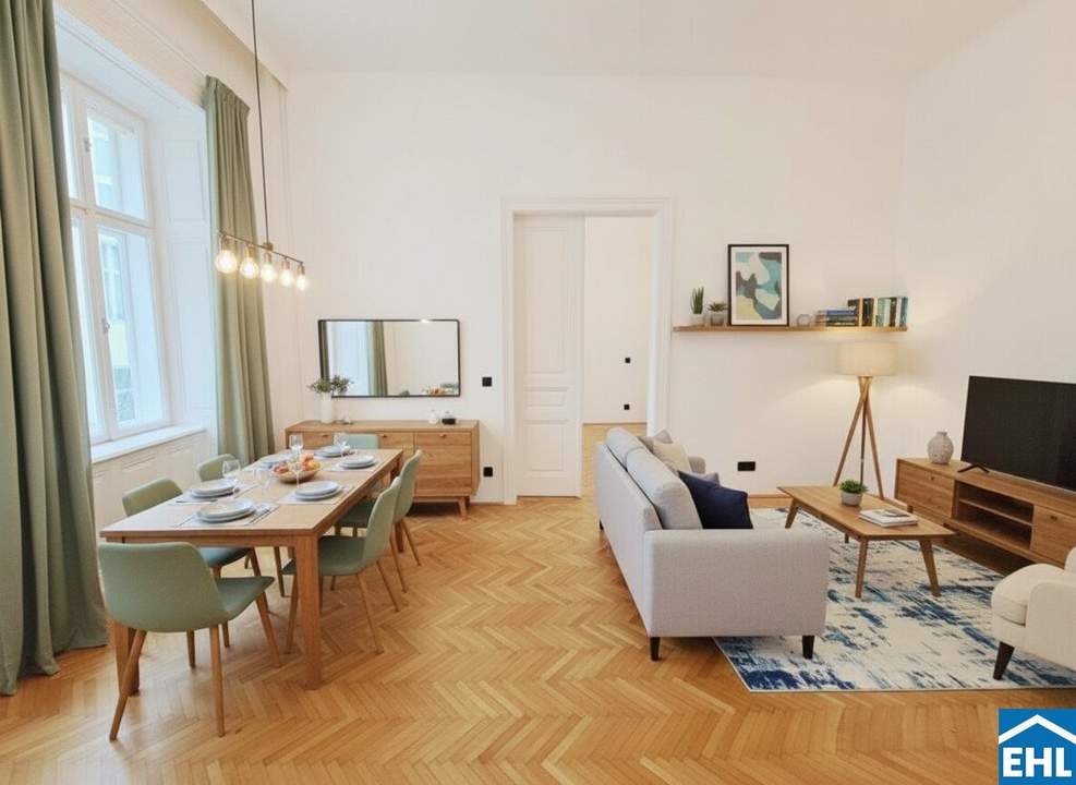 Wiener Eleganz trifft modernes Interieur: Hofseitige 2 Zimmerwohnung im 4. Bezirk