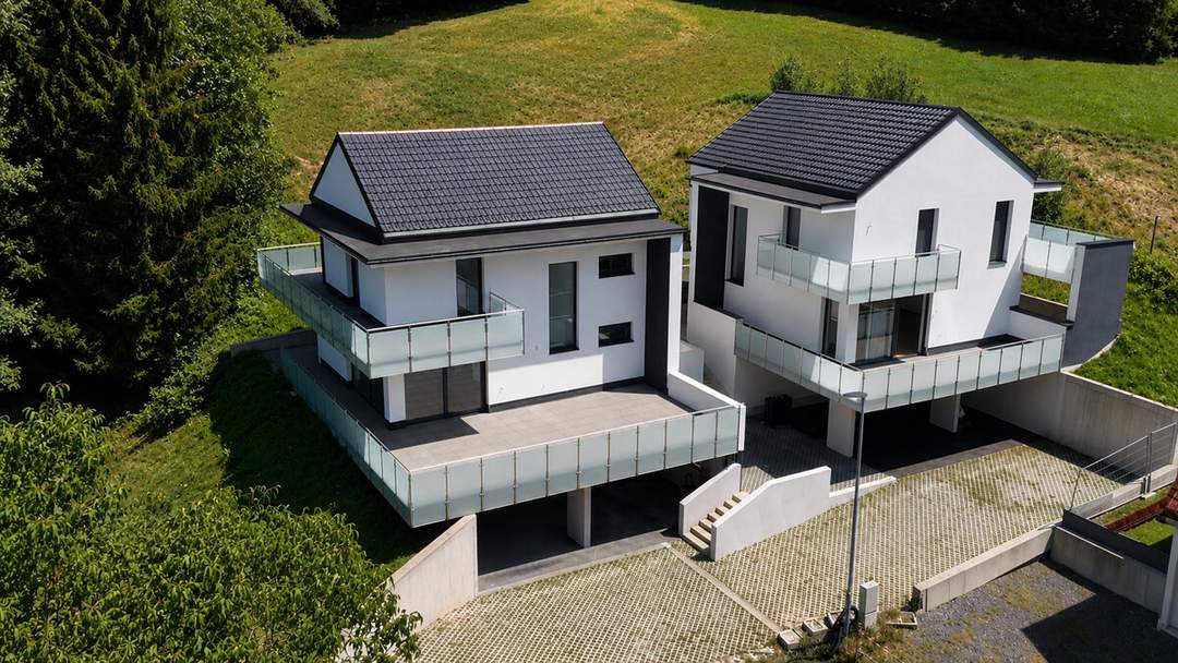 2 moderne Erstbezug Häuser in Hausmannstätten mit gr. Terrasse, Keller und überdachten Stellplätzen!