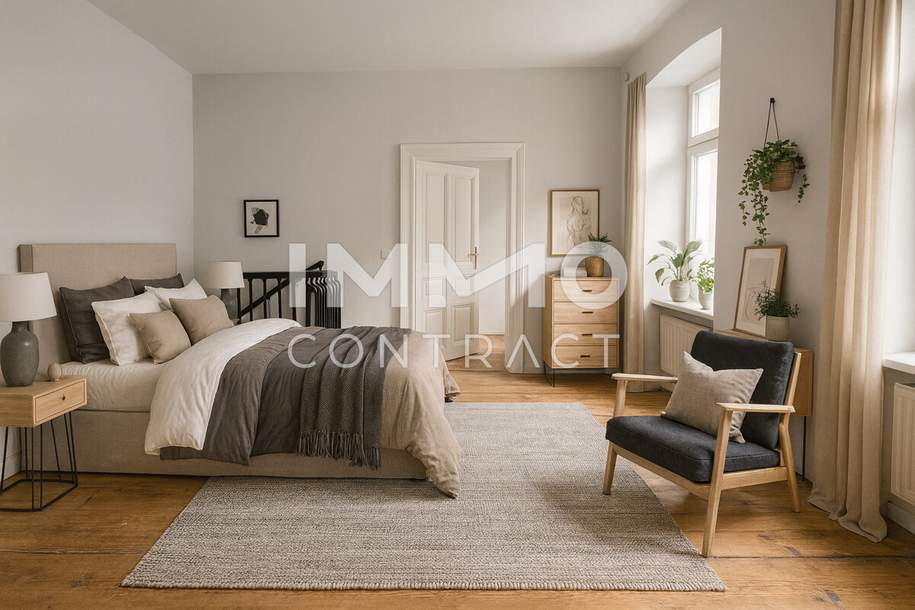 Rarität! Ruhige Innenhoflage in der Neustiftgasse! 2 Wohnungen übereinander mit Innentreppe, Wohnung-kauf, 399.000,€, 1070 Wien 7., Neubau