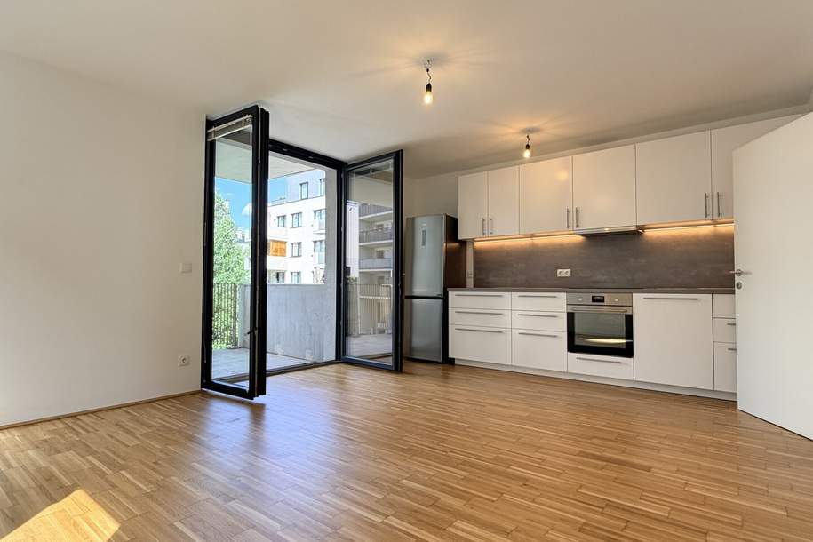 Moderne Mietwohnung in Liesing: 2 Zimmer, Balkon, Neubau &amp; Grünblick, Wohnung-miete, 999,00,€, 1230 Wien 23., Liesing