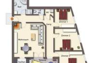 Große Dachgeschosswohnung mit Terrasse u. überdachtem PKW-Stellplatz im Zentrum – großzügig Wohnen über den Dächern