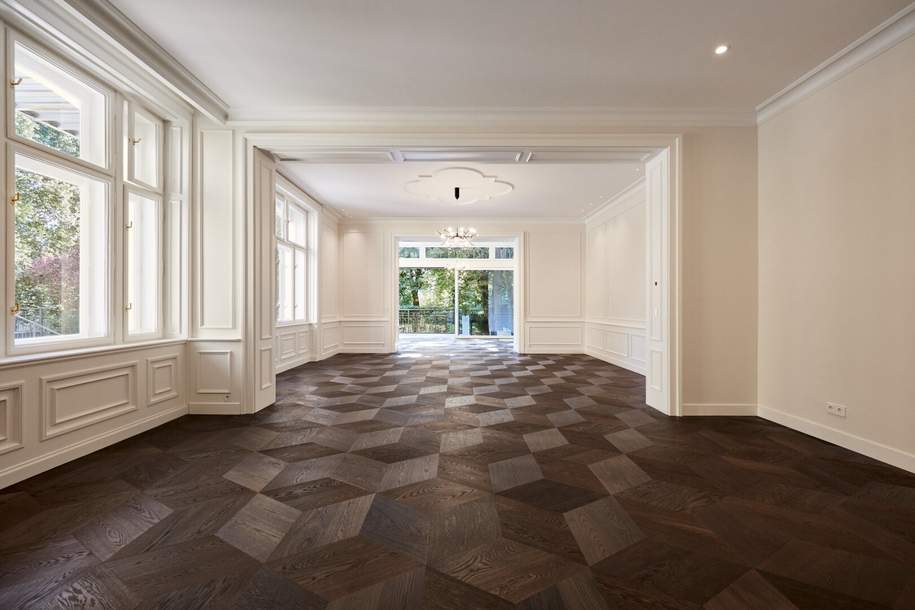Herrschaftliches Wohnen am Schlosspark | Luxuriöses Altbaujuwel mit Gartenparadies | Privater Weinkeller, Wohnung-kauf, 2.750.000,€, 1130 Wien 13., Hietzing