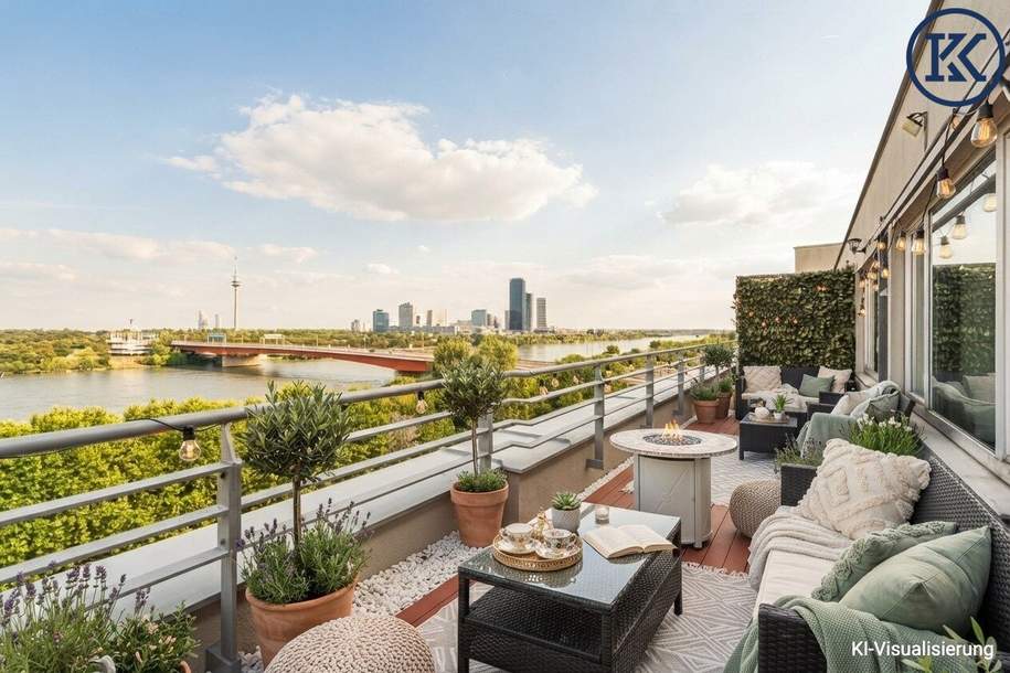 2 Zimmerwohnungen mit großer Terrasse im 8. Stockwerk!, Wohnung-kauf, 435.000,€, 1200 Wien 20., Brigittenau
