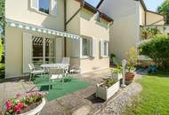 Reiheneckhaus in Bisamberg : 4 Zimmer, 1160m2 Garten & 2 Terrassen , Garage.....Ihr Zuhause!