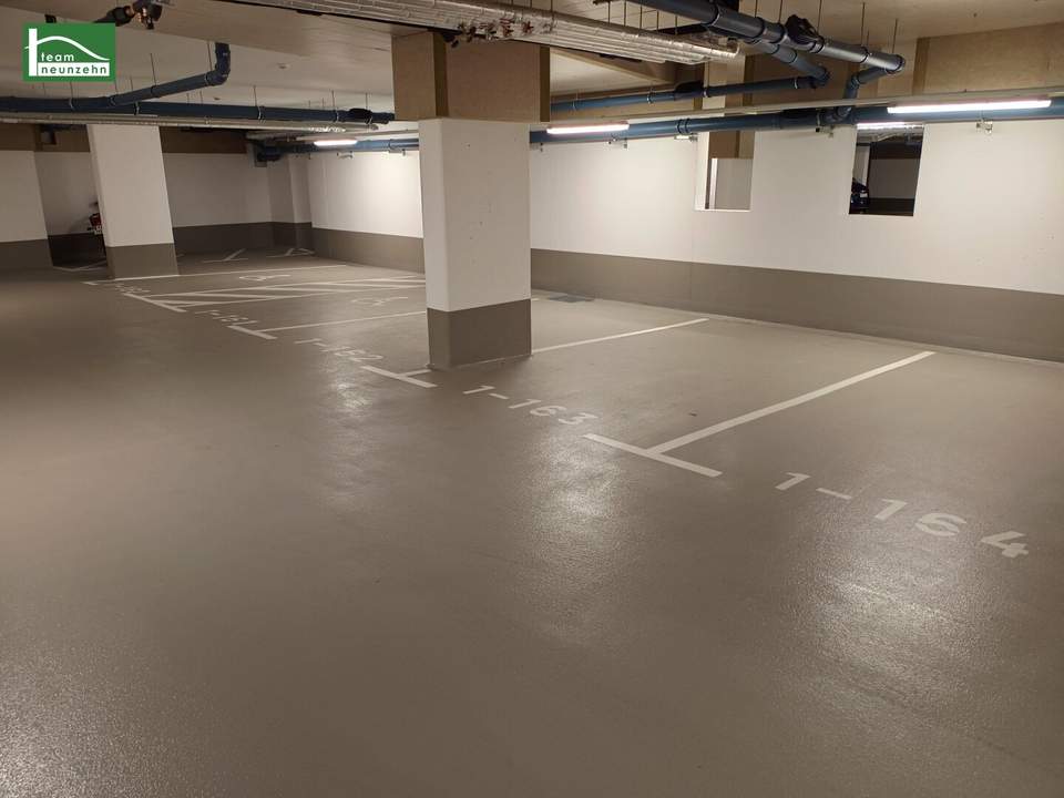 Großzügige PKW Tiefgaragenstellplätz - unbesorgt Parken im Steingötterhof St. Pölten nahe Traisenpark