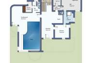 1170 AM HEUBERG: GROßZÜGIGER FAMILIENWOHNSITZ MIT INDOORPOOL, WELLNESS, GARTEN & WIEN-BLICK
