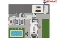 NEUER PREIS Exklusiver Wohntraum – Neubau-Bungalow mit Pool &amp; Doppelgarage - Erstbezug
