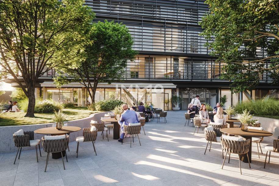 Gastronomie Hotspot an der Donau: Exklusive Restaurantfläche in den DANUBEFLATS, Gewerbeobjekt-miete, 16.456,80,€, 1220 Wien 22., Donaustadt