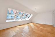 Helle DG-Maisonette mit großer Terrasse beim Naschmarkt mit Garagenplatz im Haus!