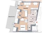 CANAVESE – Erstbezug 3-Zimmer-Dachgeschosswohnung mit Terrasse in Liesing – PROVISIONSFREI