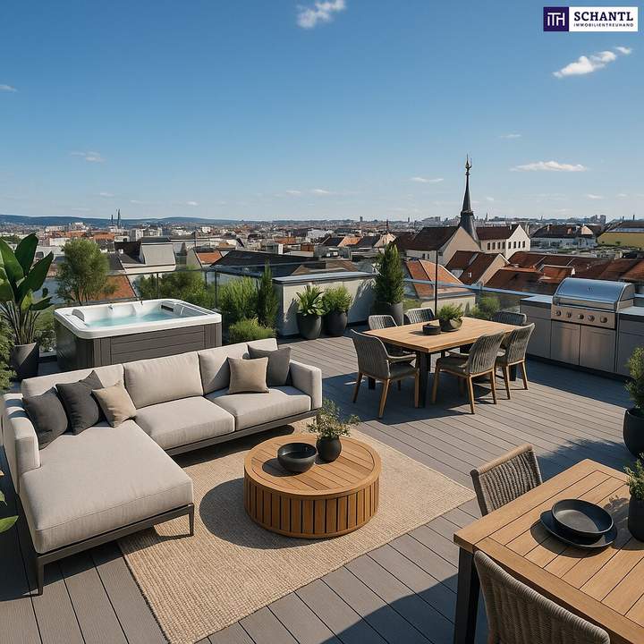 NEUER PREIS - BEZUGSFERTIGES Penthouse mit 175 m² Wohnfläche und 72 m² Dachterrasse on TOP + privater Liftfahrt!