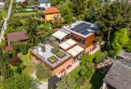 RESERVIERT! ARCHITEKTURJUWEL IN FLORIDSDORF – RUHIGE LAGE NAHE DER DONAU MIT WINTERGARTEN, DACHTERRASSE UND PV-ANLAGE