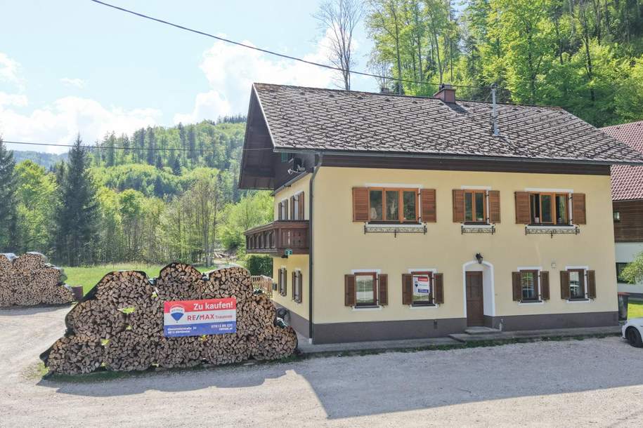 TOP Preis - ZWEI Wohneinheiten - HERRLICHE NATUR im schönen ALMTAL !, Haus-kauf, 395.000,€, 4645 Gmunden