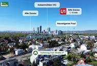 Juwel nahe der Alten Donau - Wohnung in Hofruhelage mit großem Balkon und Pool-Zugang sowie Garagenplatz! BAURECHTSGRUND!
