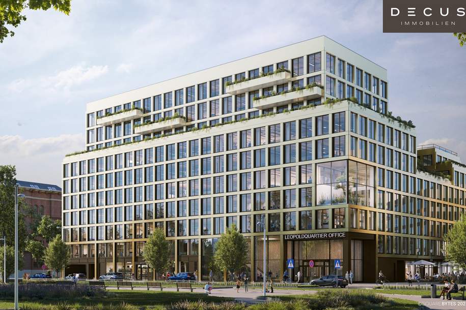 + + + LeopoldQuartier OFFICE + + + Holz-Hybrid-Bauweise + + +, Gewerbeobjekt-miete, 4.403,51,€, 1020 Wien 2., Leopoldstadt