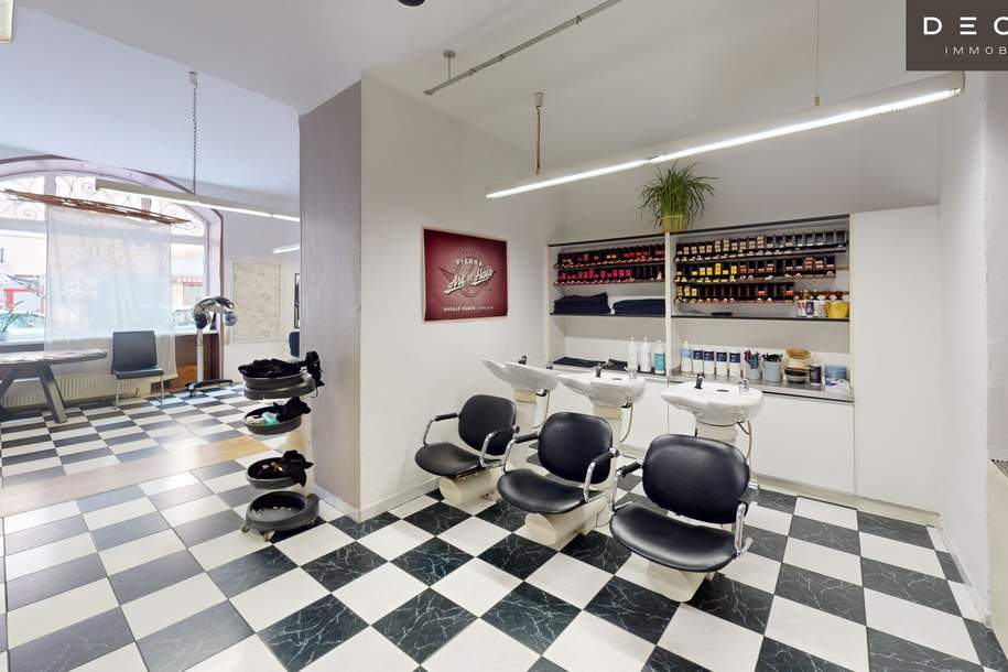 | VERMIETETER FRISEURSALON | TOP LAGE | BESTANDSFREI MÖGLICH |, Gewerbeobjekt-kauf, 440.000,€, 1080 Wien 8., Josefstadt