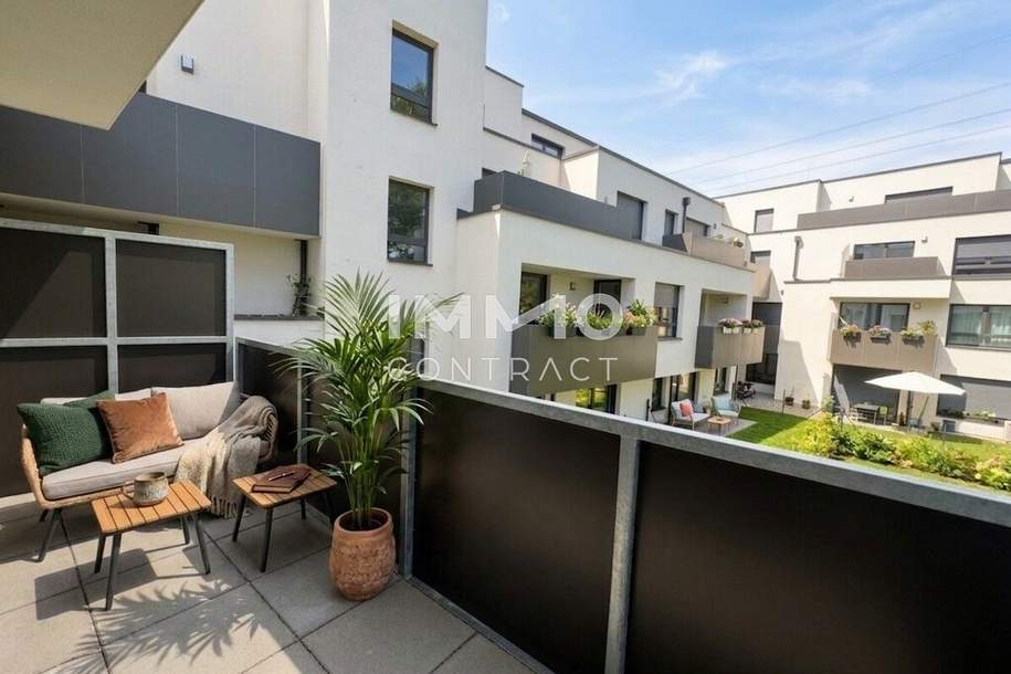 Top geschnittene 3-Zimmer-Balkonwohnung mit Privatgarten im Hof – preiswert &amp; provisionsfrei, Wohnung-kauf, 247.500,€, 1220 Wien 22., Donaustadt