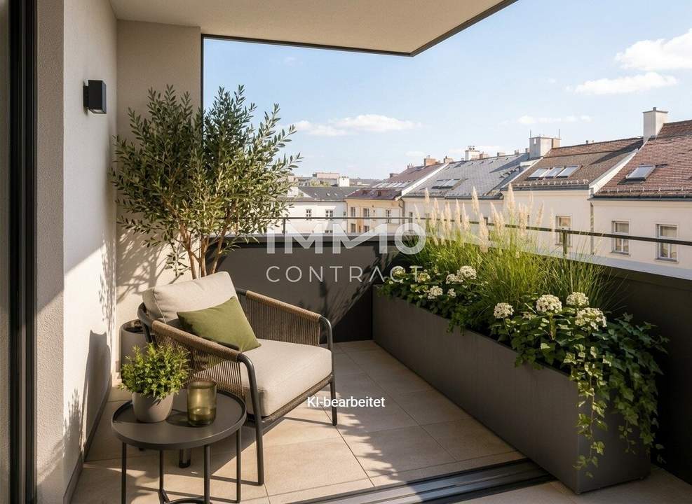 Erstbezug nahe Schönbrunn – Exklusive 2-Zimmer-Neubauwohnung mit Westbalkon