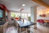 Dachgeschosswohnung in Ruhelage mit traumhaftem Grünblick, eigenem Garten und Garage