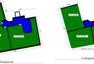 Rohdachboden in ansprechendem Eckzinshaus | ca. 435 m² WNFL erzielbar lt. Flächenstudie | Nähe Aupark Jedlesee, Lorettowiese, Donauinsel