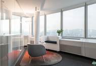 Modernes Büro mit Aussicht im Milleniumtower