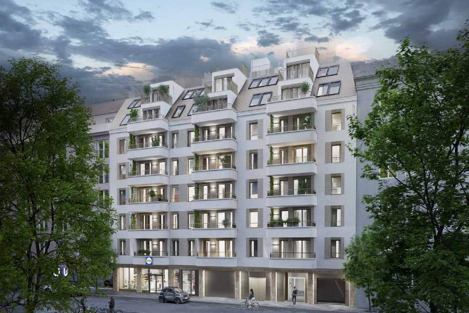 "Wohnoase Siebenbrunnengasse 44 - 2-Zi Erstbezug mit Loggia für smarte Stadtmenschen.", Wohnung-kauf, 360.000,€, 1050 Wien 5., Margareten