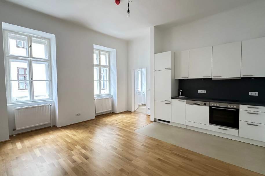Raum zum Wohlfühlen: 2 Zimmer mit großzügiger Wohnküche nahe der Mariahilfer Straße |, Wohnung-kauf, 369.000,€, 1060 Wien 6., Mariahilf