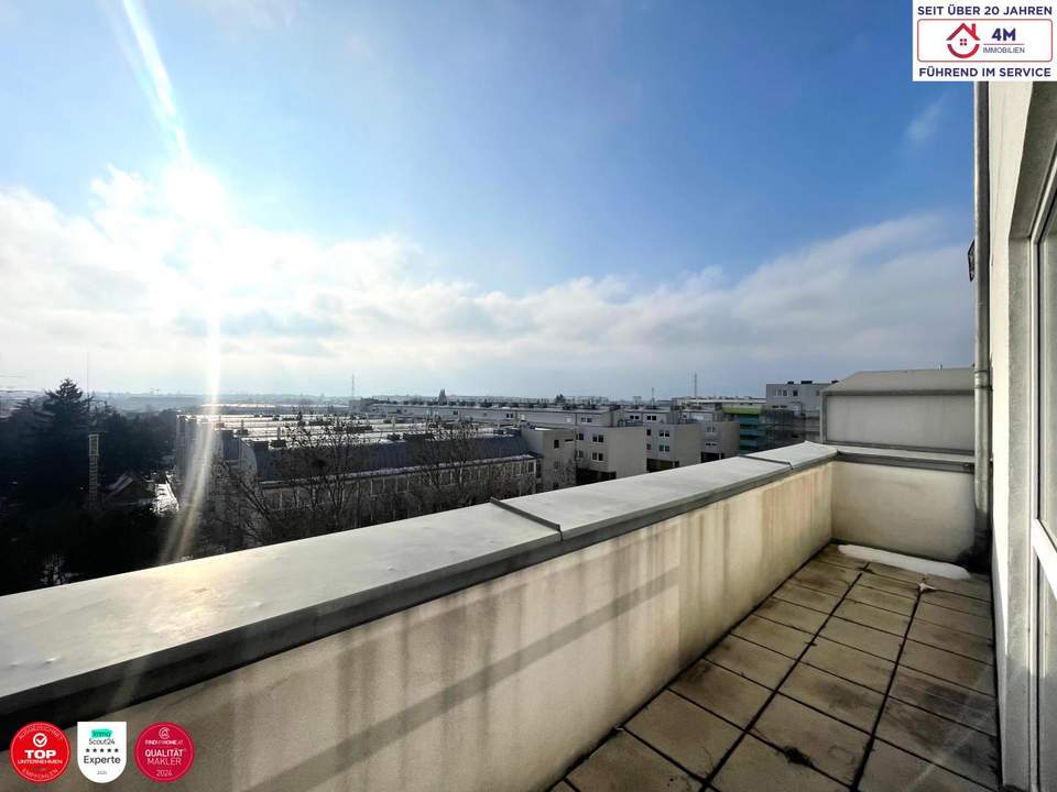 Wohnen mit Fernsicht / 1-Zimmer-Wohnung mit Terrasse / ca. 49 m²